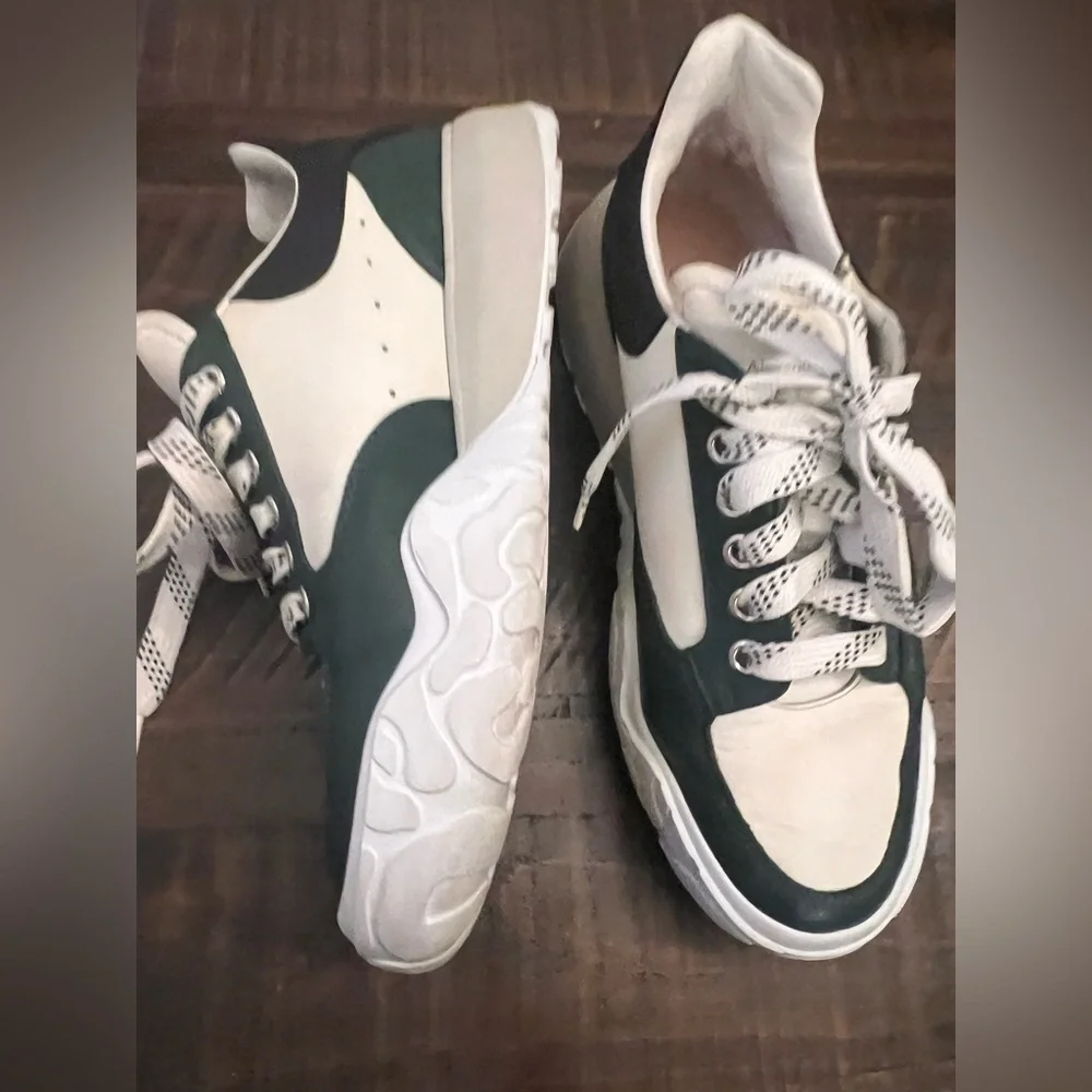 Alexander McQueen Court Sneaker Green White Men’s EU 42 authentic